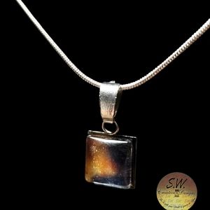 I Love You True Necklace, Color Sunburst